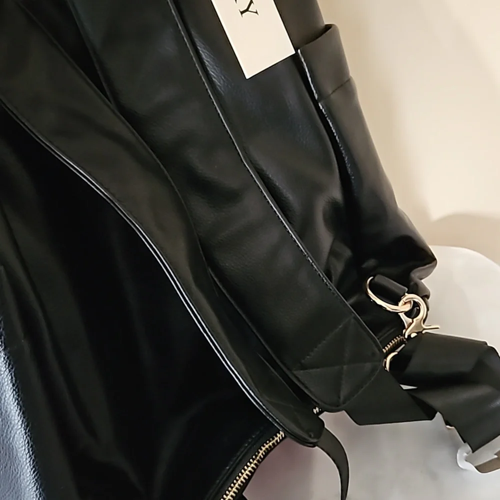 Diaper Bag Backpack Vegan Leather Modern Tote Travel Large Capacity